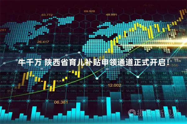 牛千万 陕西省育儿补贴申领通道正式开启！