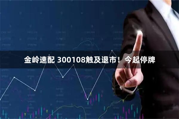 金岭速配 300108触及退市！今起停牌