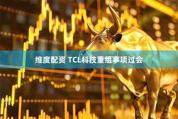 维度配资 TCL科技重组事项过会
