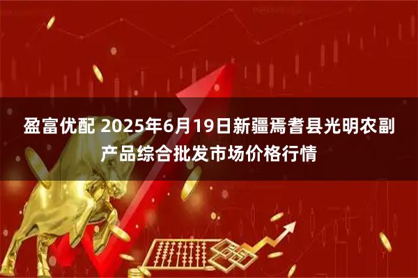 盈富优配 2025年6月19日新疆焉耆县光明农副产品综合批发市场价格行情