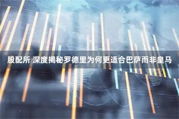 股配所 深度揭秘罗德里为何更适合巴萨而非皇马